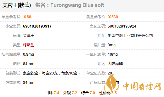 芙蓉王軟藍(lán)價格及圖片一覽 芙蓉王軟藍(lán)真假鑒別方法